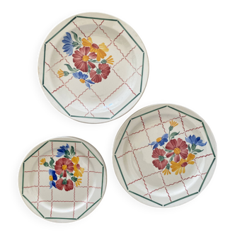 18-piece earthenware service, "Grasse"