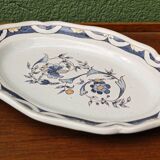 Oval earthenware dish from Nevers
