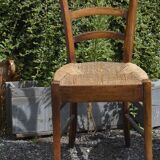 Mulched wooden chairs