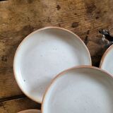 Authentic stoneware dinner plates