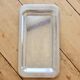Vintage rectangular plateau by Guy Degrenne, silver-plated with a beaded edge.