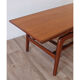 Table basse scandinave en teck édition Samcom 1960
