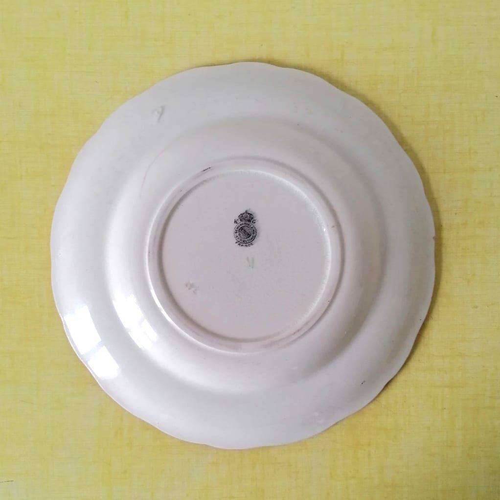 Rose plates Lunéville Keller & Guérin