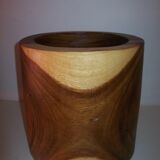 Cache pot en bois naturel
