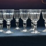 8 verres de production Française , anciens vers 1900.