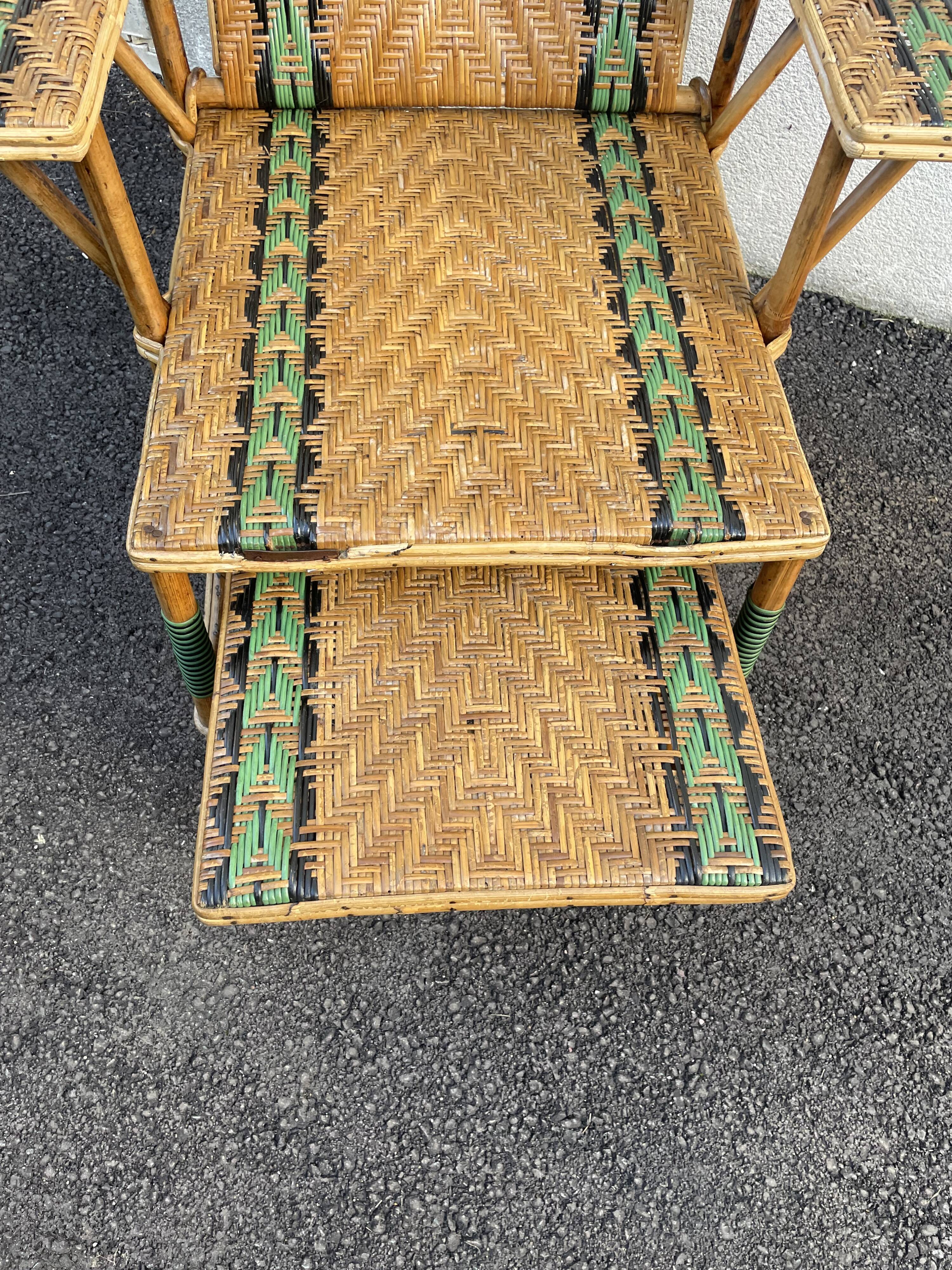 Rattan lougne chair