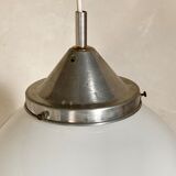 Vintage suspension ball opaline white diameter 30 cm