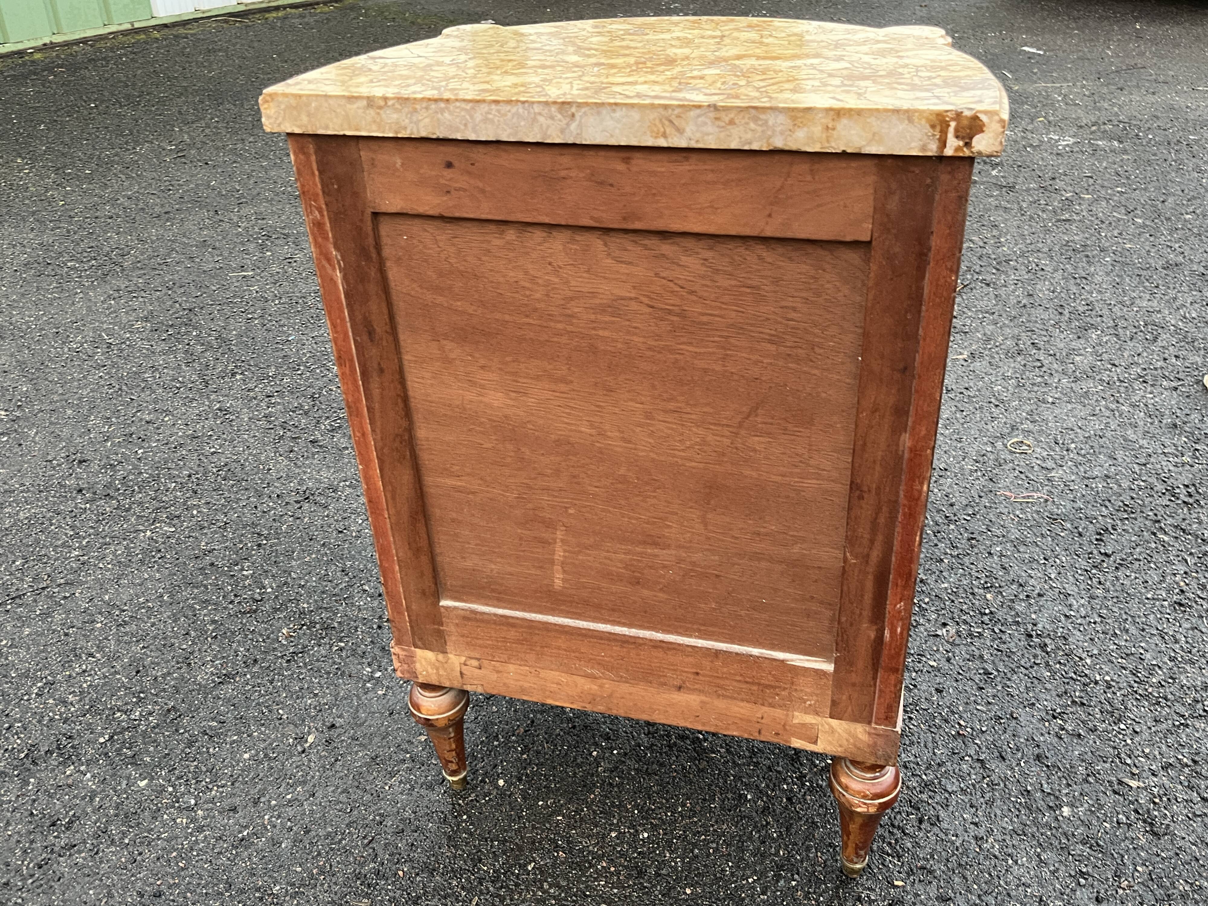 Small Louis XVI style marquetry sideboard