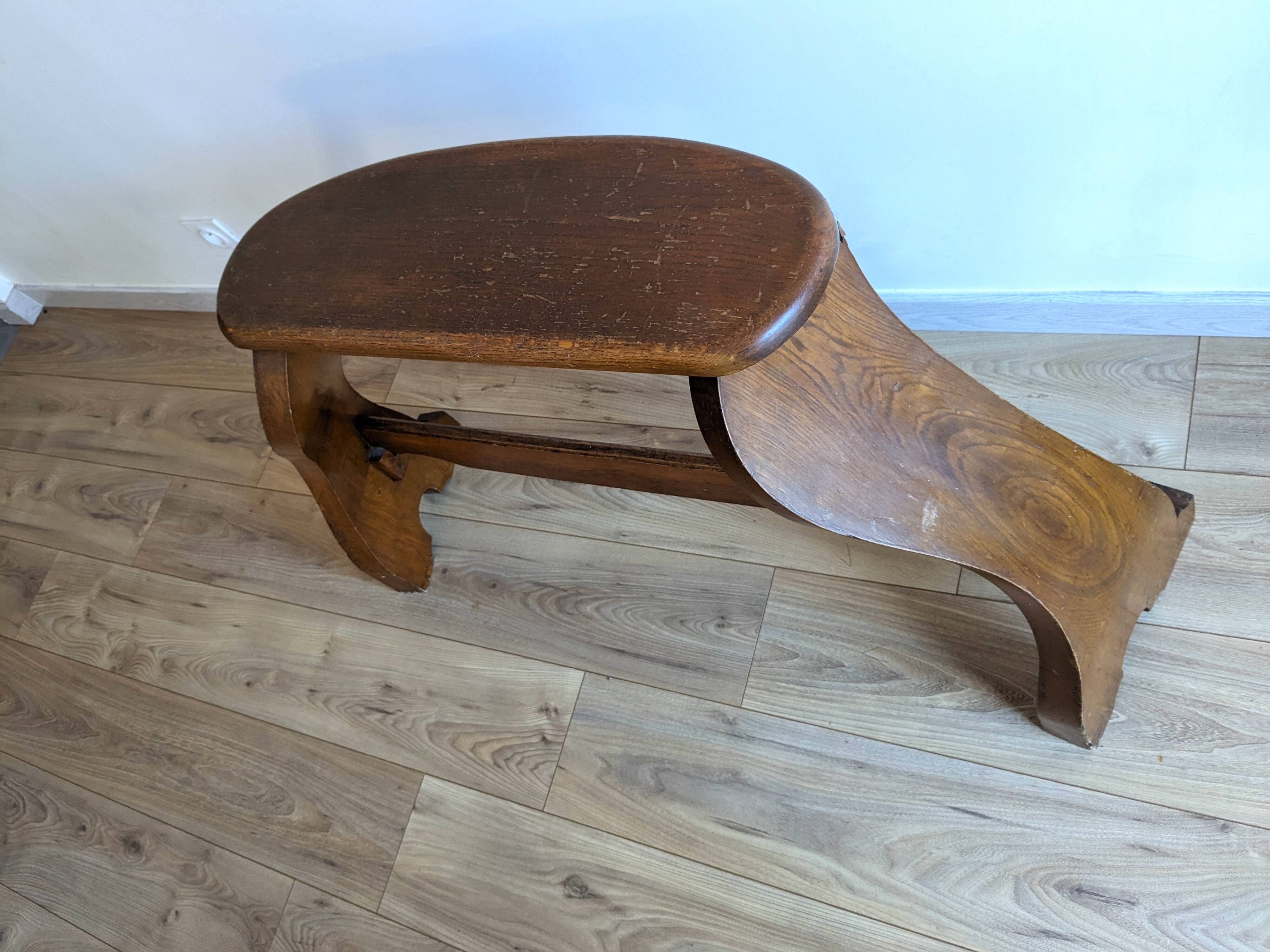 Banc d’orgue ancien en chêne – époque Art nouveau vers 1900