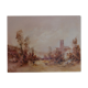 Peinture à l'huile "Le village caché"