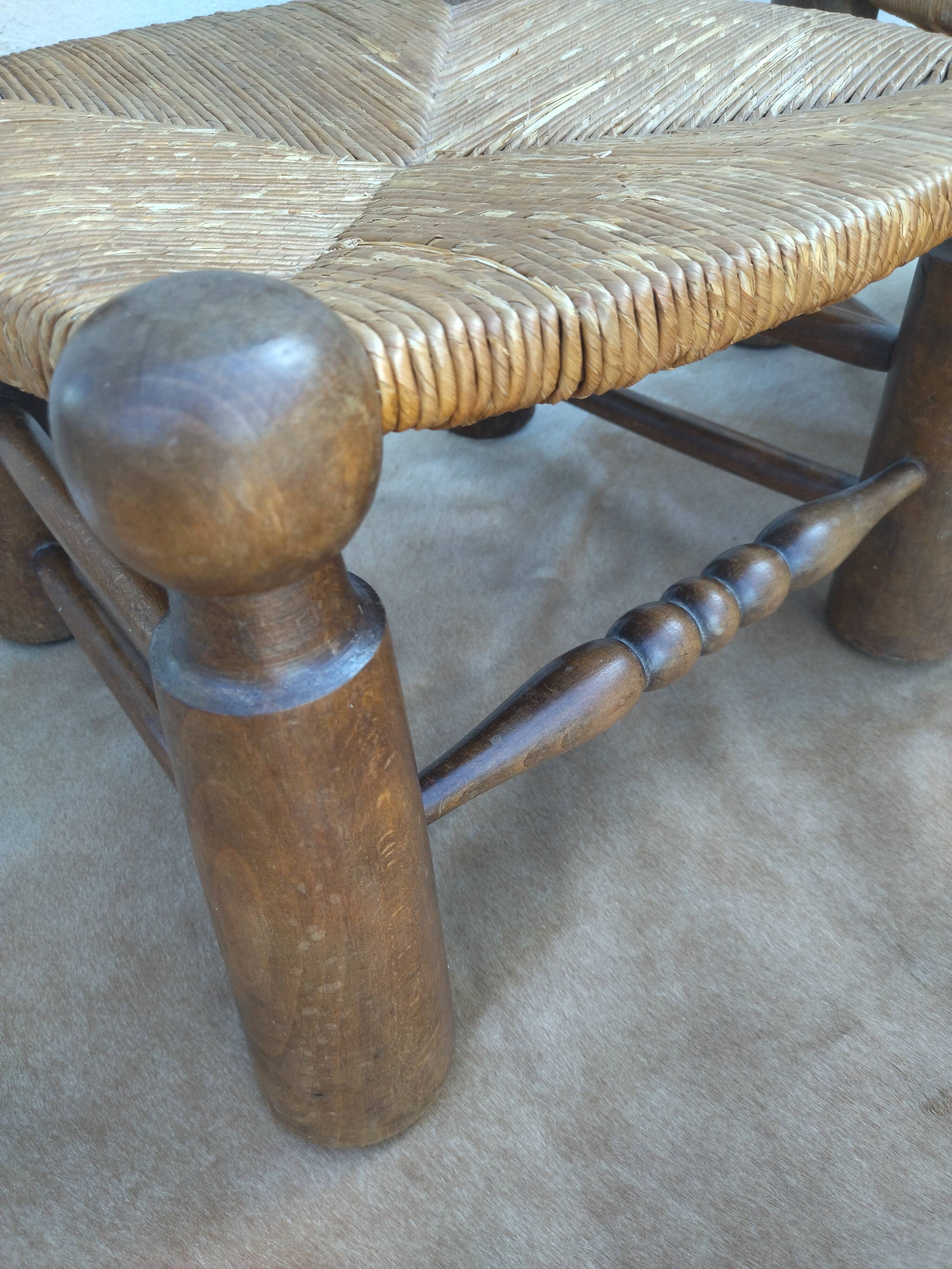 Pair of low mulched chairs