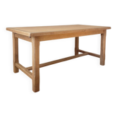 Table de ferme chêne style campagne avec rallonges