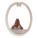 Vintage oval mirror