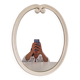 Miroir ovale vintage