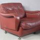 1970s Danish Brown Leather Chairs By Madsen & Schubell