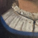 Huile sur toile portrait d’une jeune fille debut XX siècle