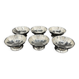 6 stainless steel dessert bowls