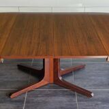 Table extensible vintage Baumann en teck, années 1970
