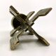 Brutalist candlestick • Austria • Brass • 1970