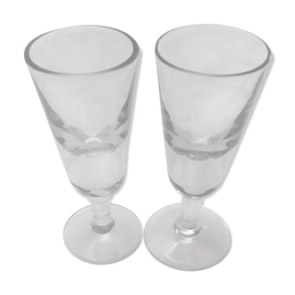 2 absinthe bistro glasses