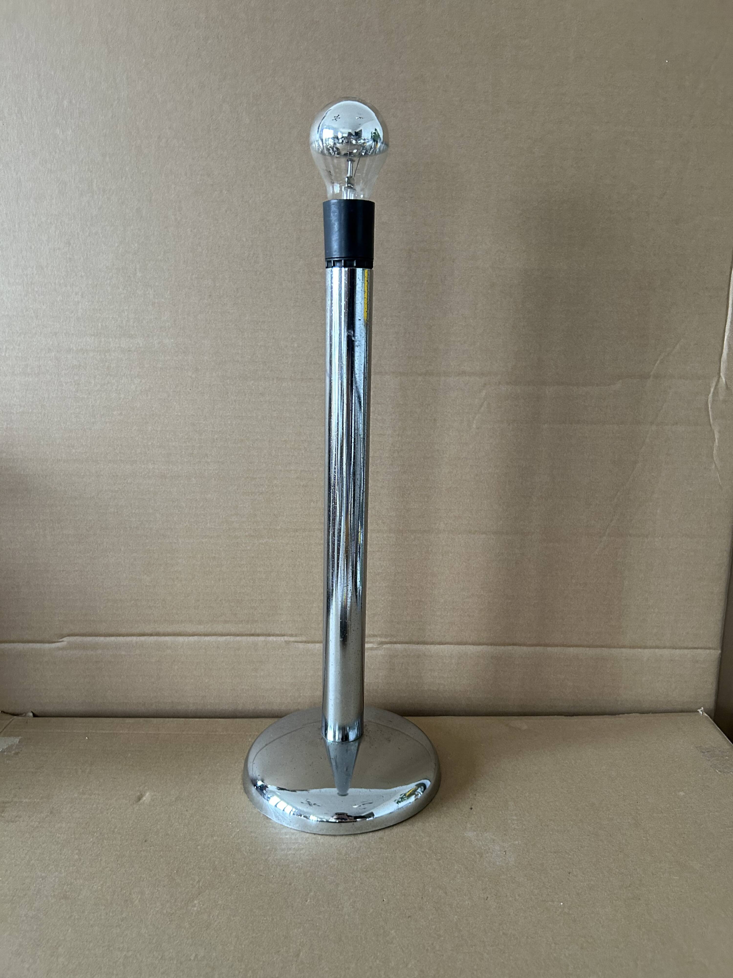 1970s chrome lamp