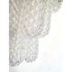 Clear “Conchiglie” Murano Glass Gold Wall Sconce by Simoeng