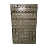 Industrial metal cabinet with drawers