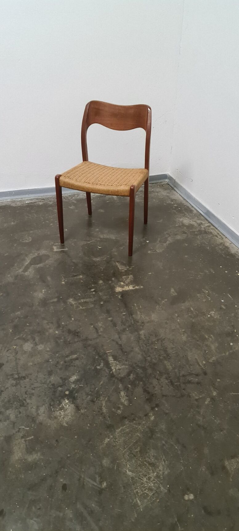 Vintage danish deign dining chair by miels moller ,model 71