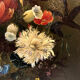 French School nineteenth oil on canvas, bouquet of flowers dated 1883