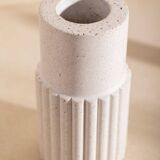 Dédé vase in white concrete