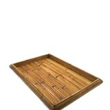 Plateau en bambou, Italie années 1970