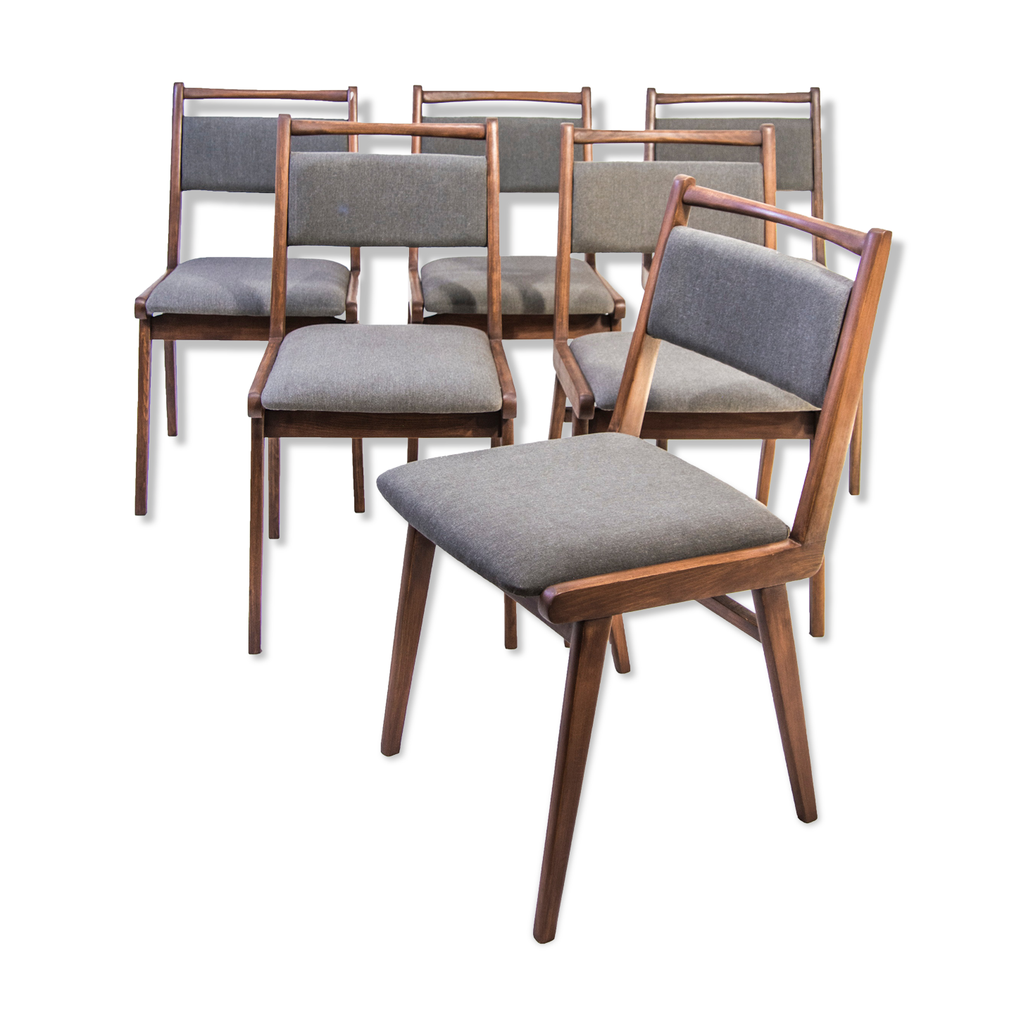 Upholstered “JAR” type chair set Bent Furniture Factory, Jasienica