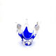 Hospodka Chřibská Crystal Bohême Blue Cobalt and Opaline Cup Circa 60