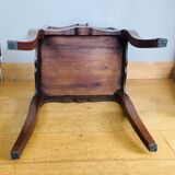 St Louis XV bedside table, 19th century, in solid walnut