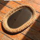 Rattan mirror