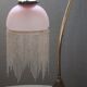 Lampe bronze verre perles