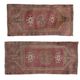 Handwoven Turkish Oushak Wool Bath Mats, 1970s, Set of 3 48 x 106 - 46 x 96 cm