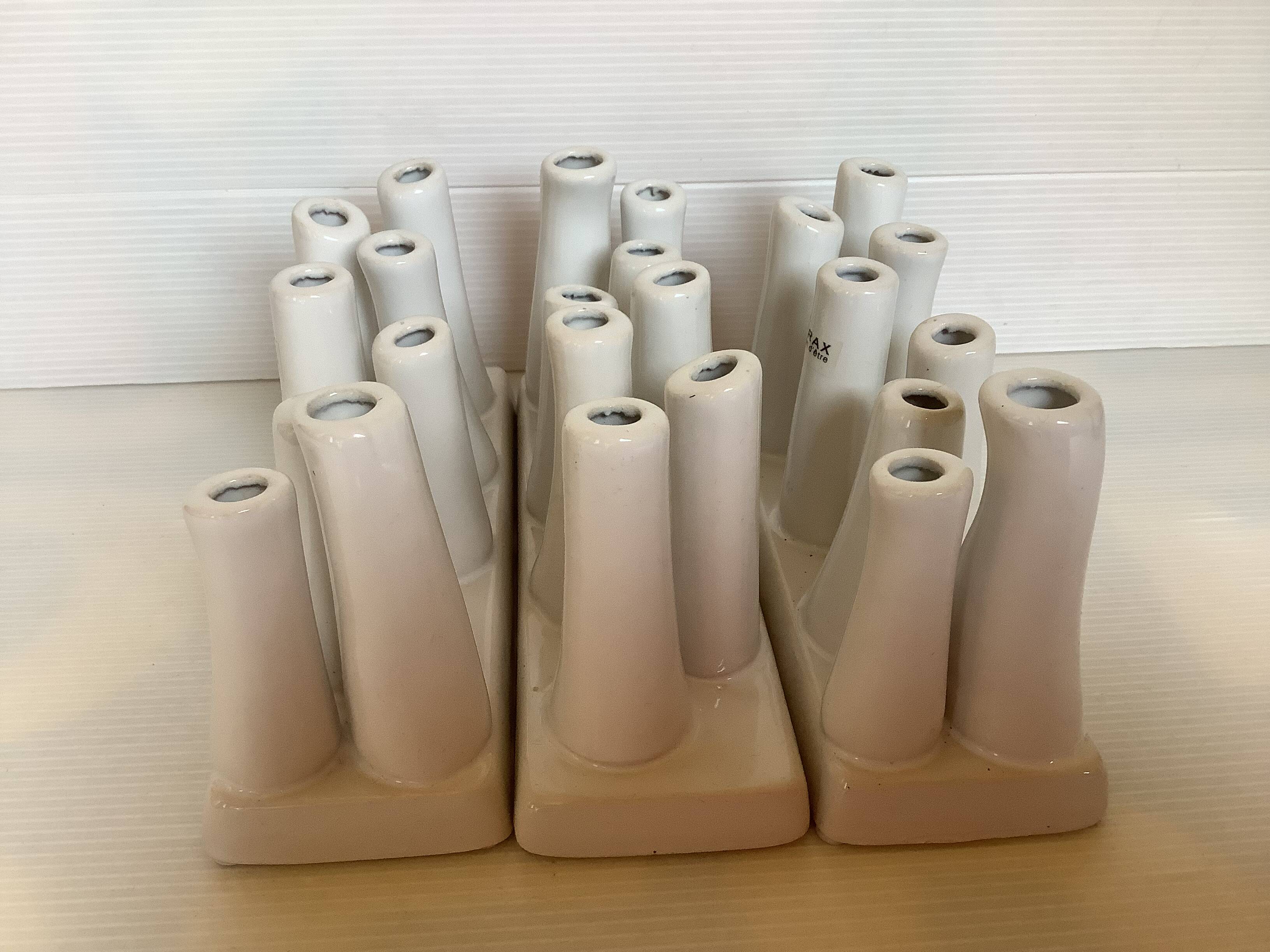 Trio de piques fleurs vases Serax