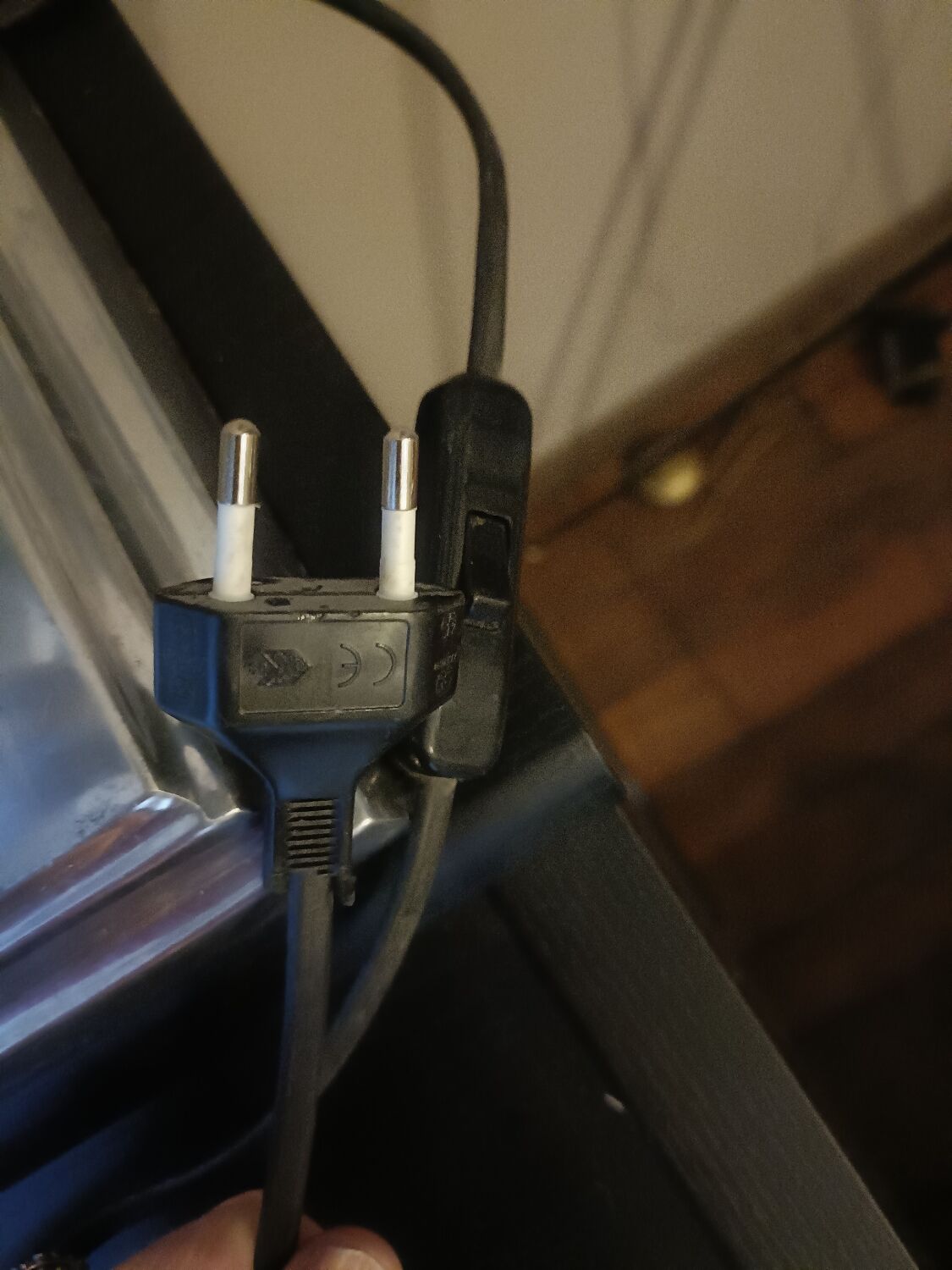 Lamp in X, cross, steel, design