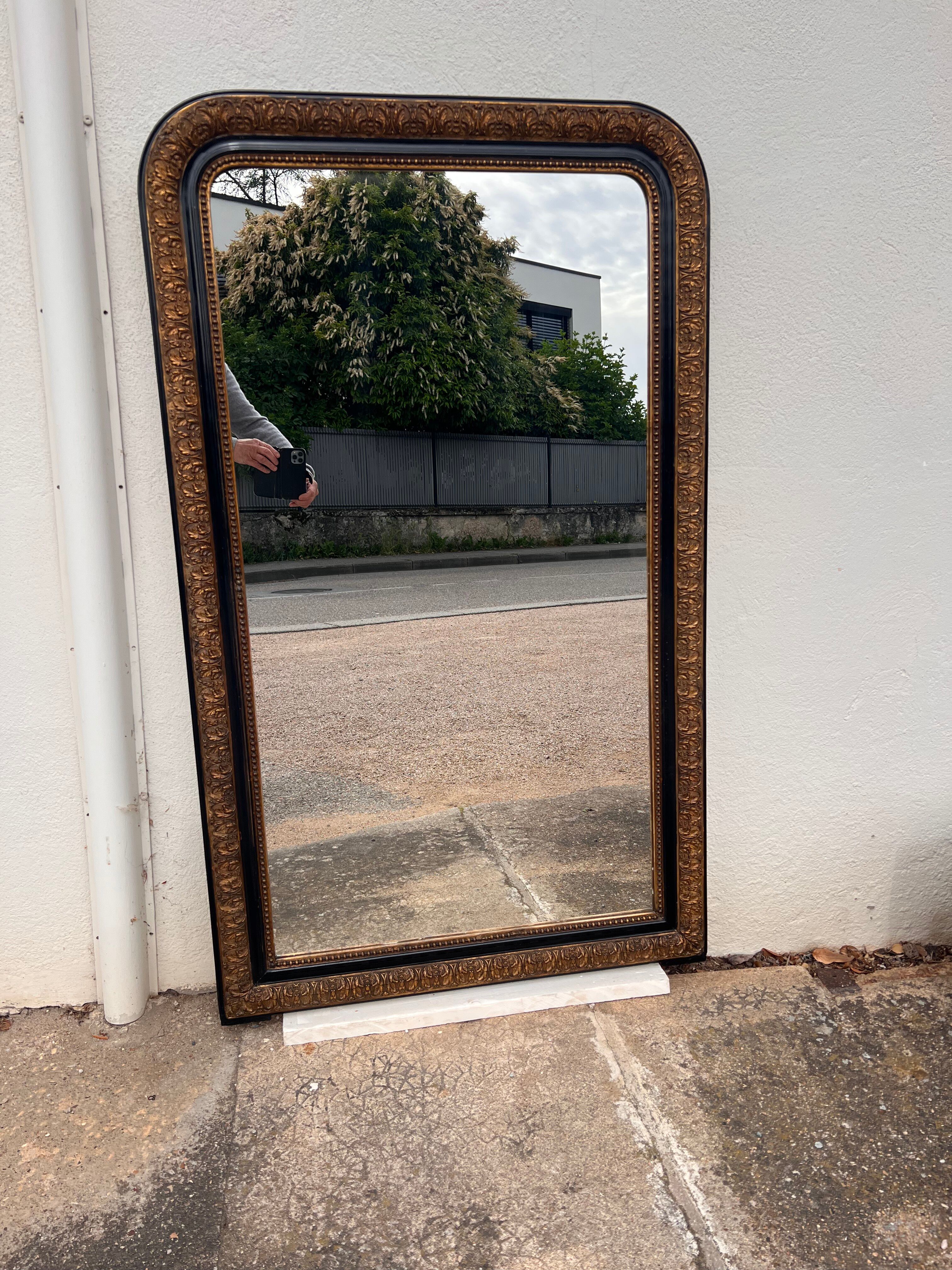 Large gold mirror