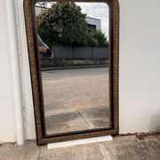 Grand miroir doré