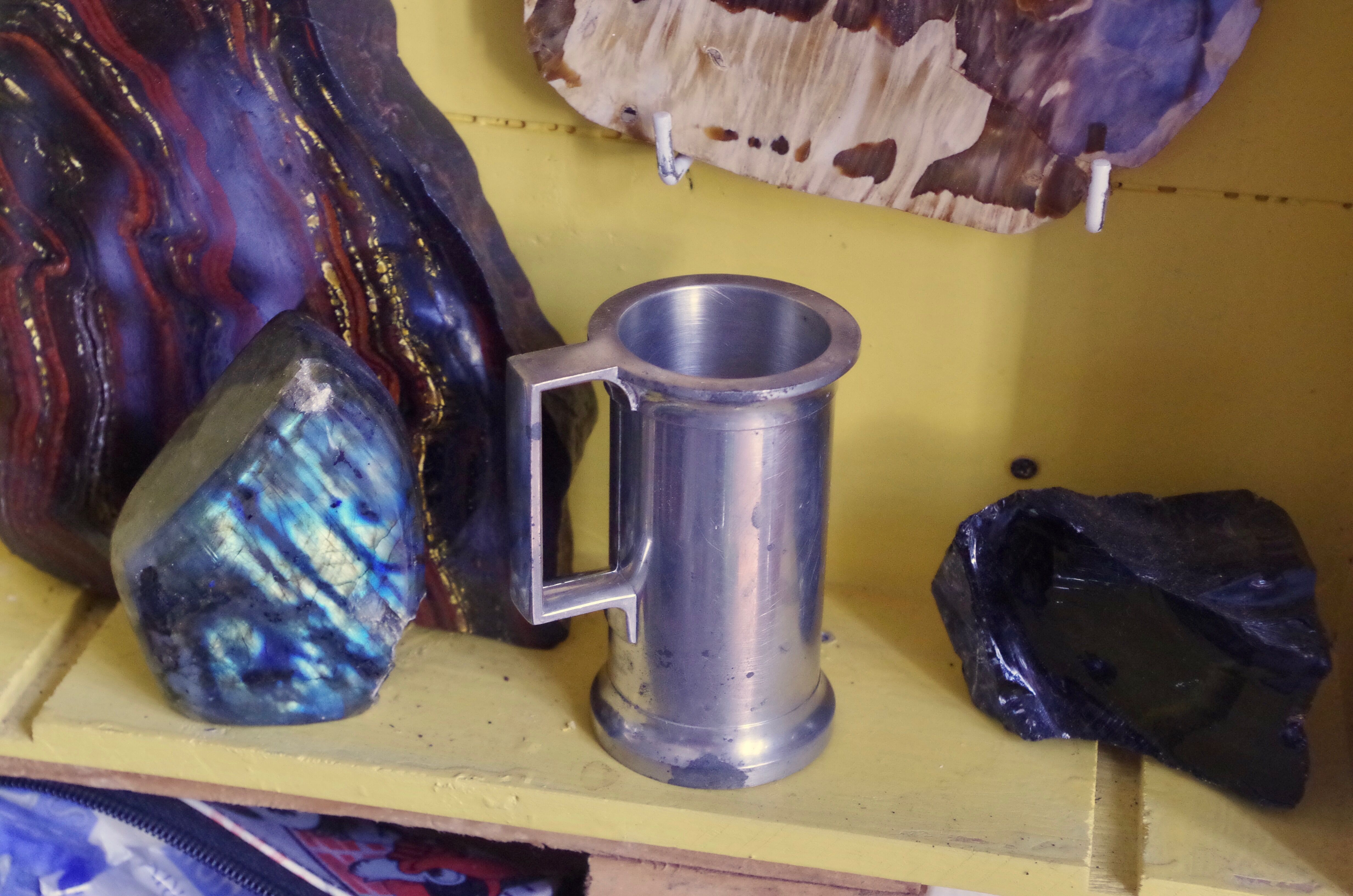 Concorde branded pewter whiskey jigger