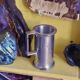 Concorde branded pewter whiskey jigger