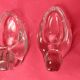 box of a pair of Baccarat crystal salerons with its 2 small golden spoons