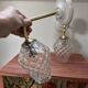 Pair of vintage bubble glass wall lights