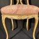 Pair of gilded wooden chairs