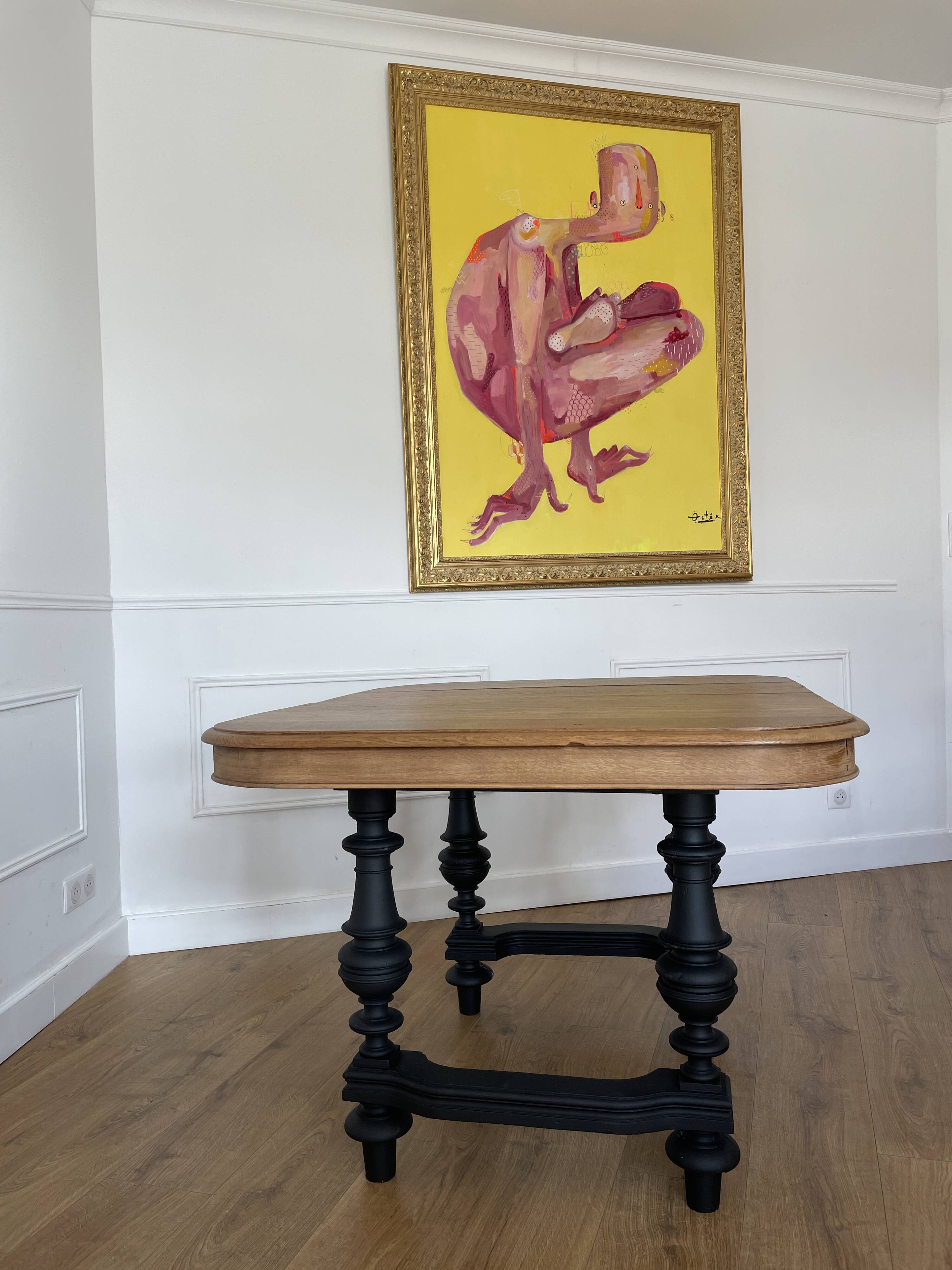 Henri II style table renovated
