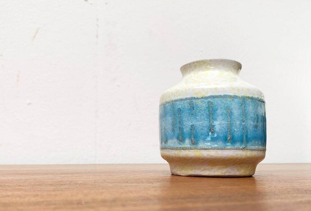 East German pottery vase from the GDR mid-century Strehla Keramik, 1960s.