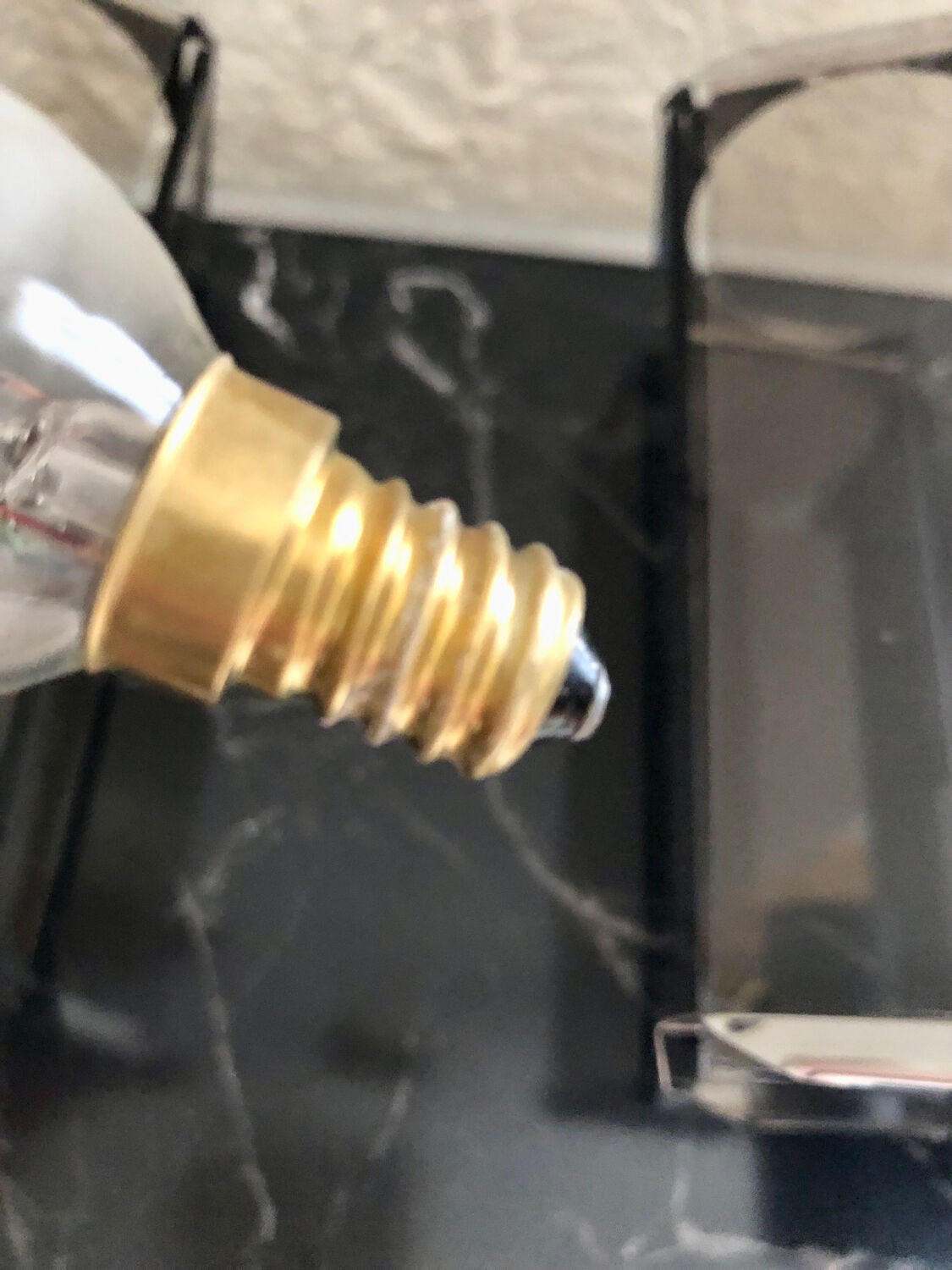 Smoked glass wall lamps