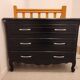 Black chest of drawers